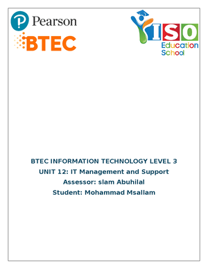 Creating system template final version - Unit 2: Creating Systems to ...