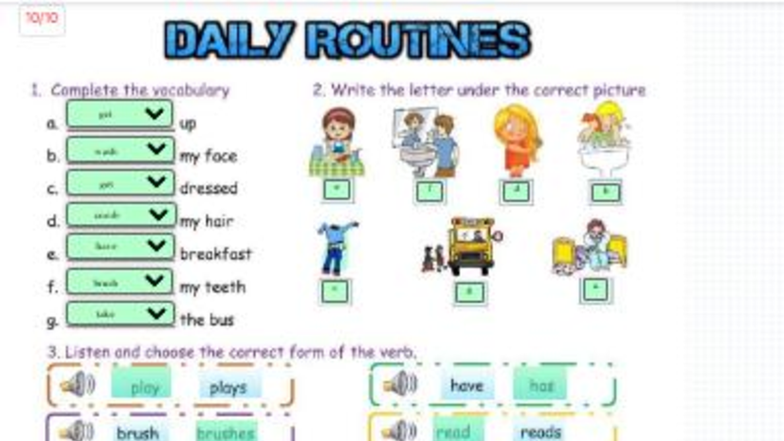 DAILY ROUTINES: Present Simple Exercises and Activities - Studocu