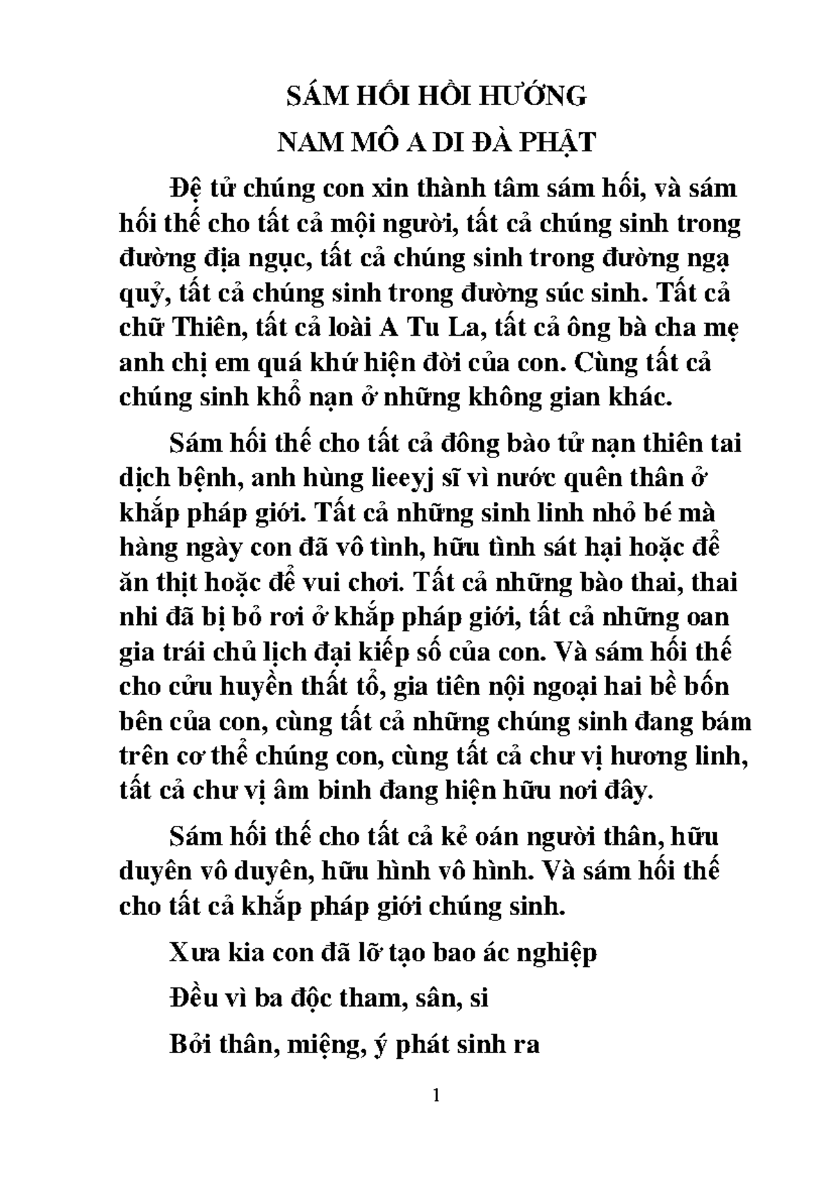 SÁM HỐI HỒI HƯỚNG - Học Di - Studocu