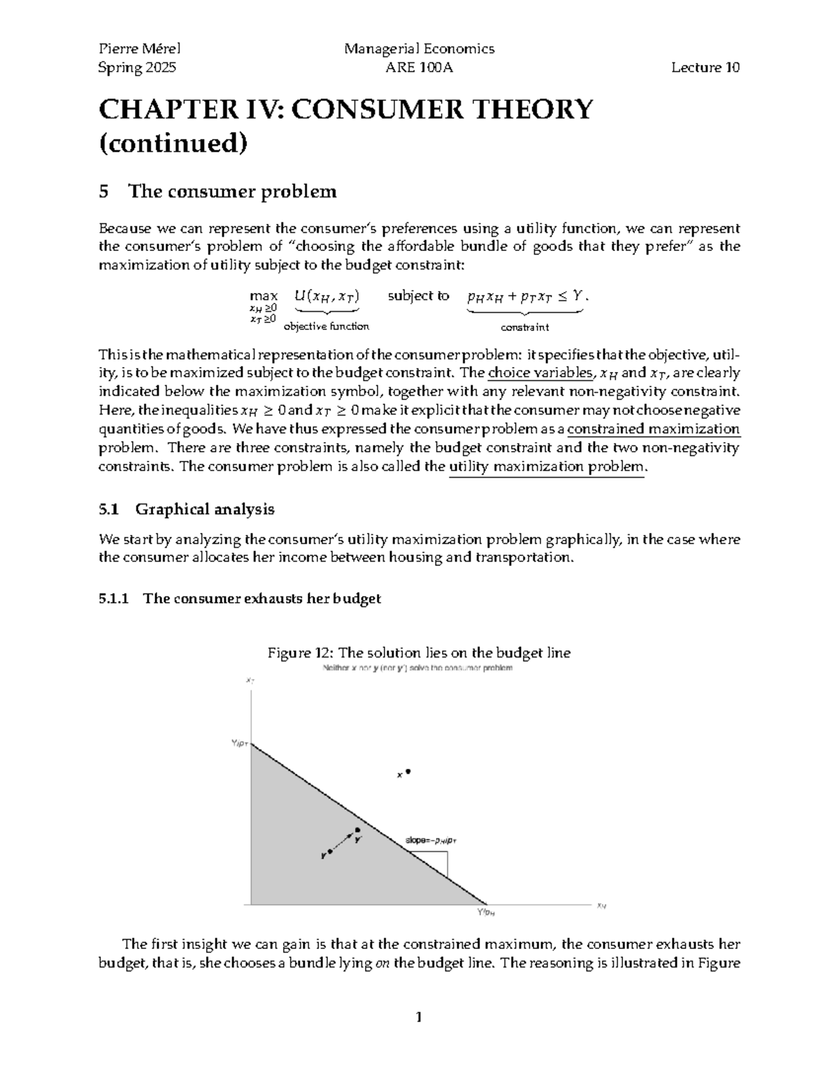 Managerial Economics Final Exam Review - ARE 100A, Spring 2025 - Studocu