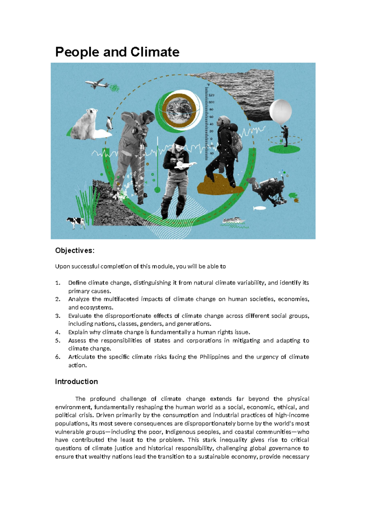 Module 7 Natsci: Understanding Climate Change and Its Impacts - Studocu