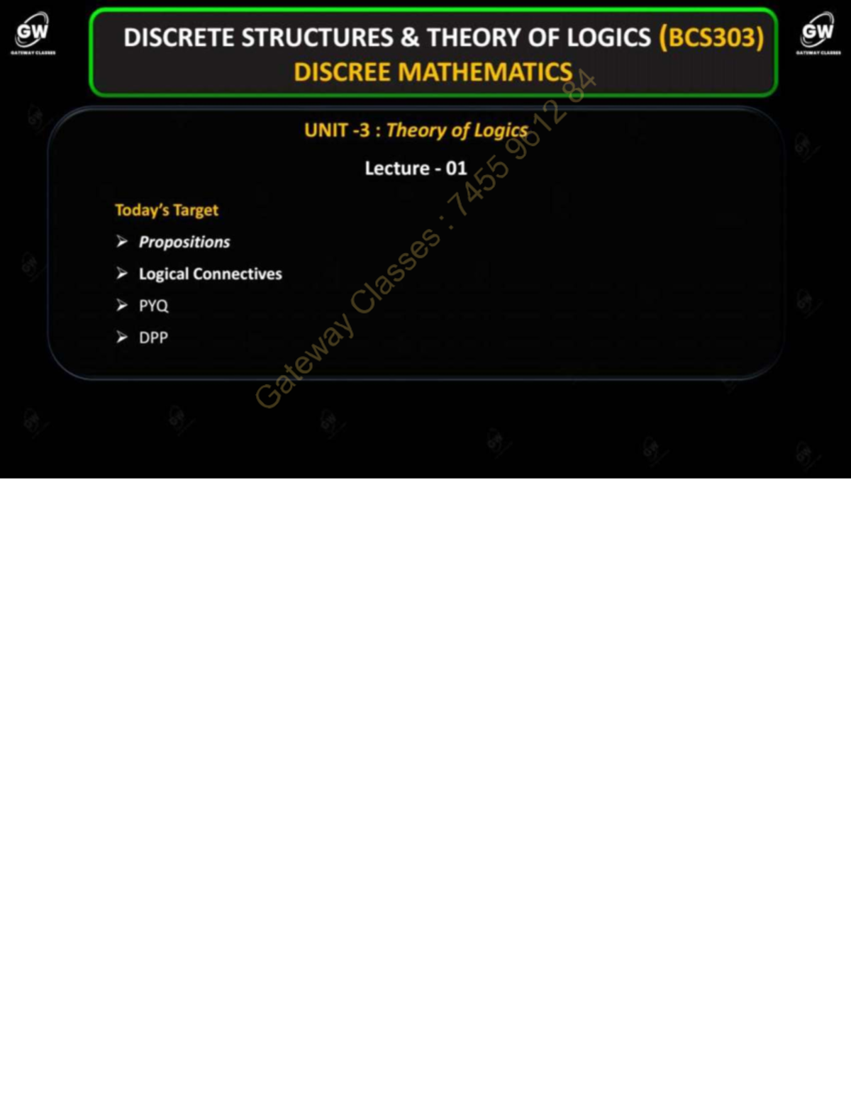 DSTL U-3 Combined Notes on Theory of Logics (BCS303) - Studocu