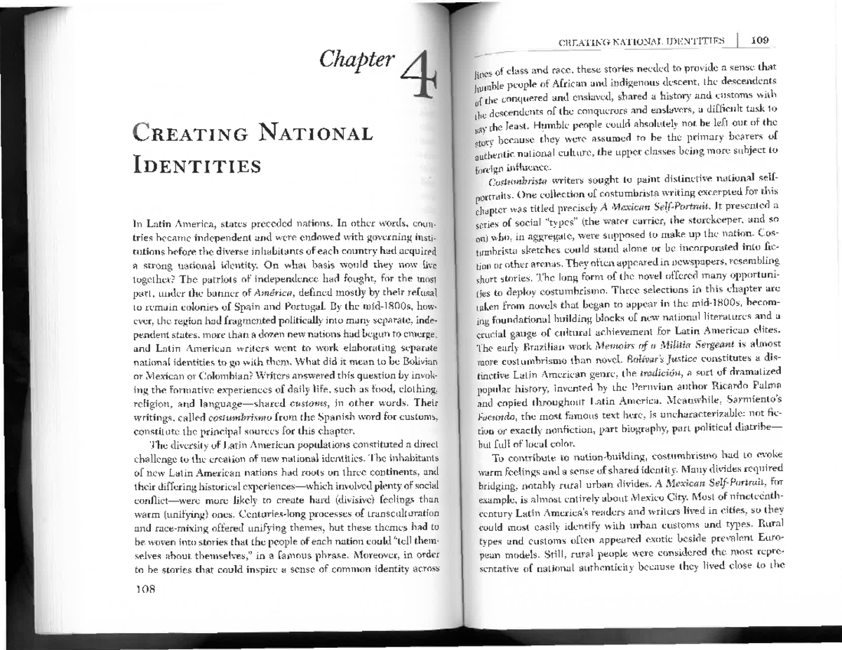 Creating National Identities: Chapter 4 - Class and Race in Latin ...