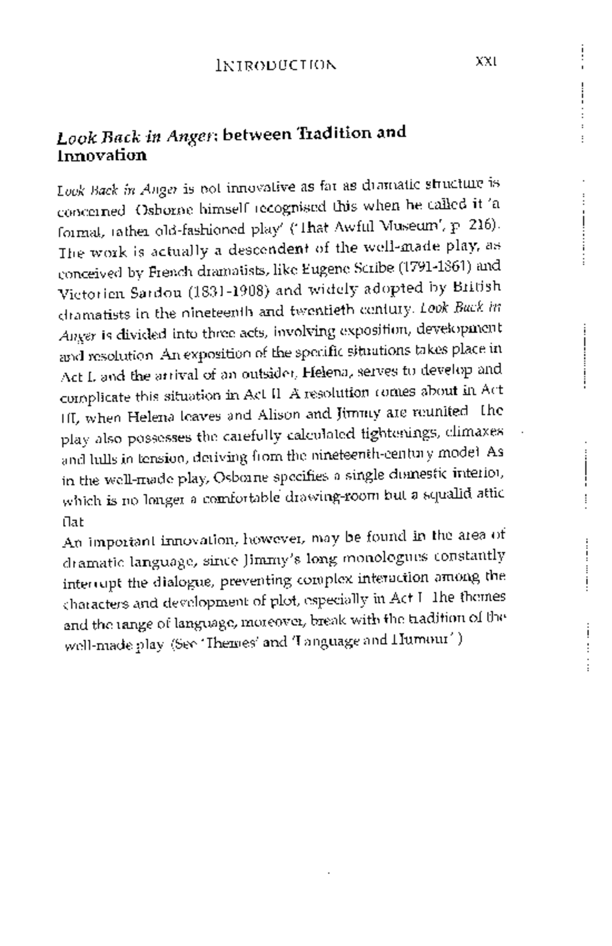 Look back in anger (ENG 101) - Summary and analysis of the play - Studocu