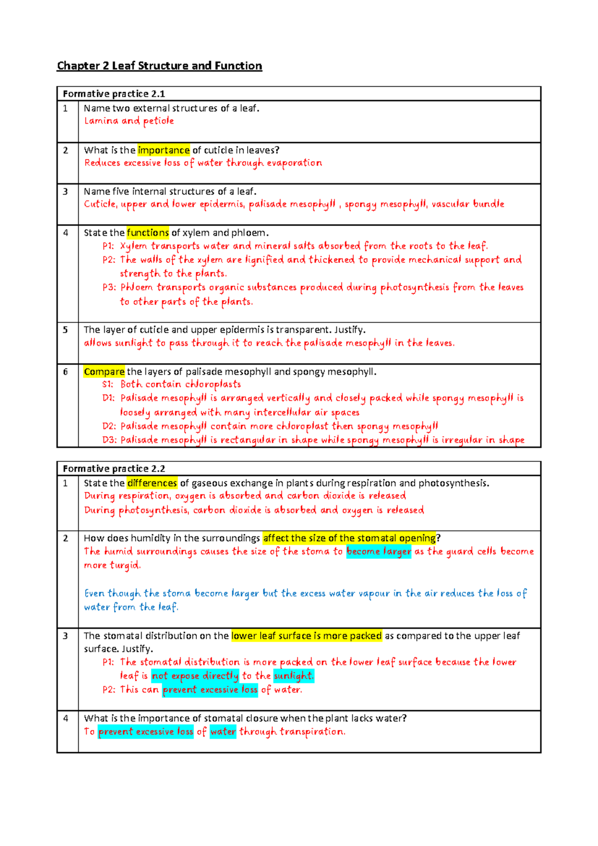 F5C2 textbook exercise - formative and summative practice - Chapter 2 ...