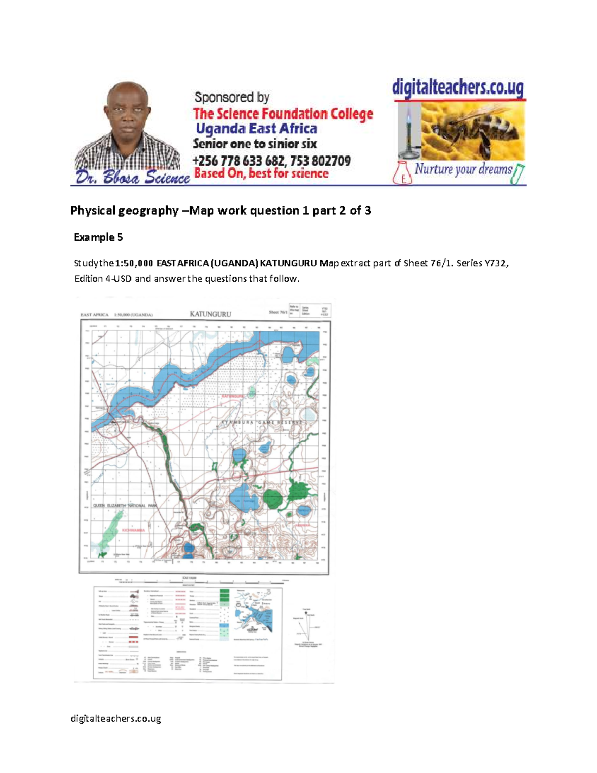 Nakasongola Geography Map Analysis: East Africa (Uganda) Insights - Studocu