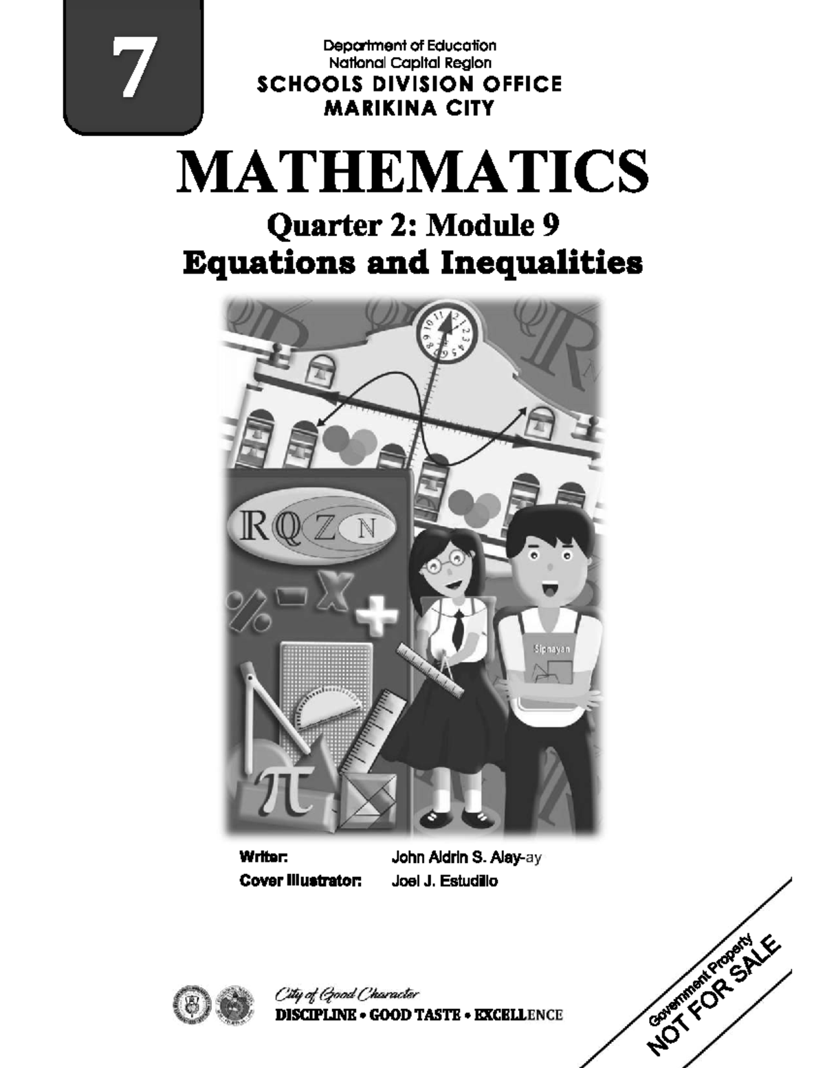 MATH GR7 QTR2: Module 9 - Equations and Inequalities Guide - Studocu
