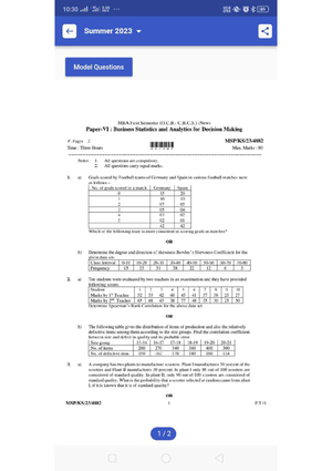 BA 1 Module 1 - HD - Mba - BA 1 - MODULE 1 1. What Are The Shortcomings ...