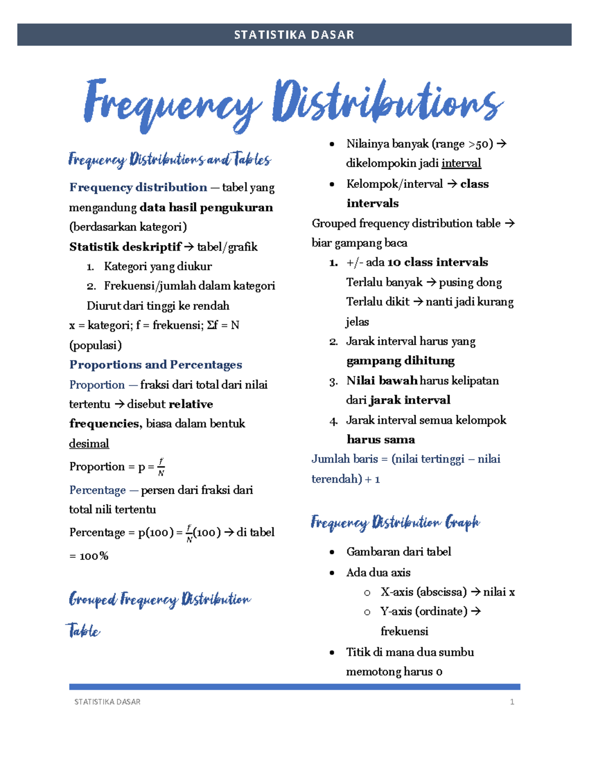 Chapter 2: Frequency Distributions and Statistical Analysis - Studocu