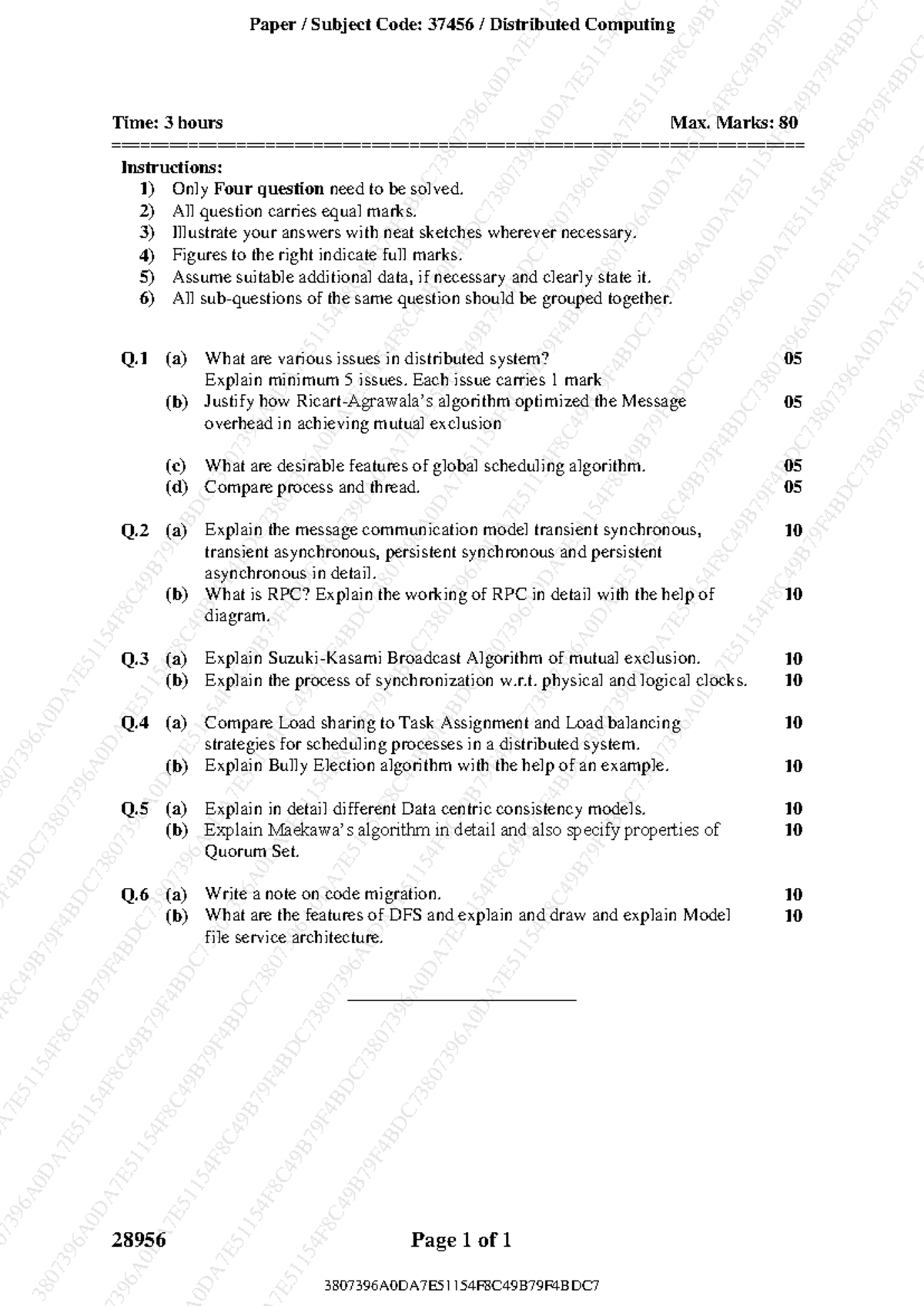 DC 37456 Final Exam Question Paper - May 2023 - Studocu
