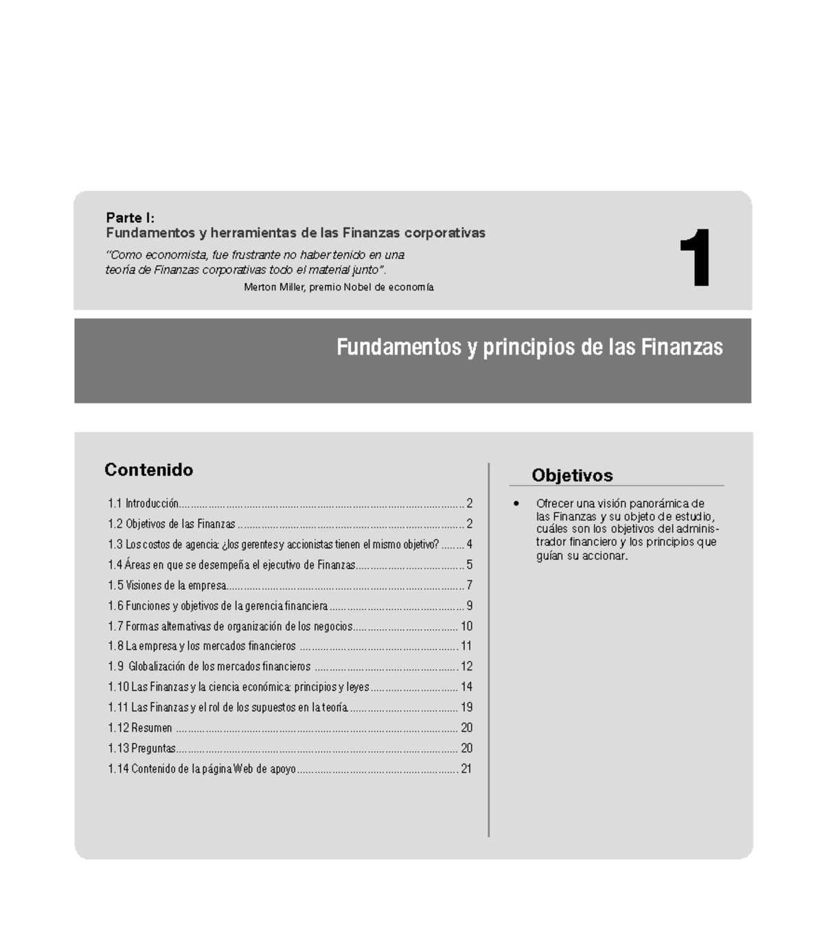 CAP 1: Fundamentos y Principios de Finanzas Corporativas - GLD - Studocu