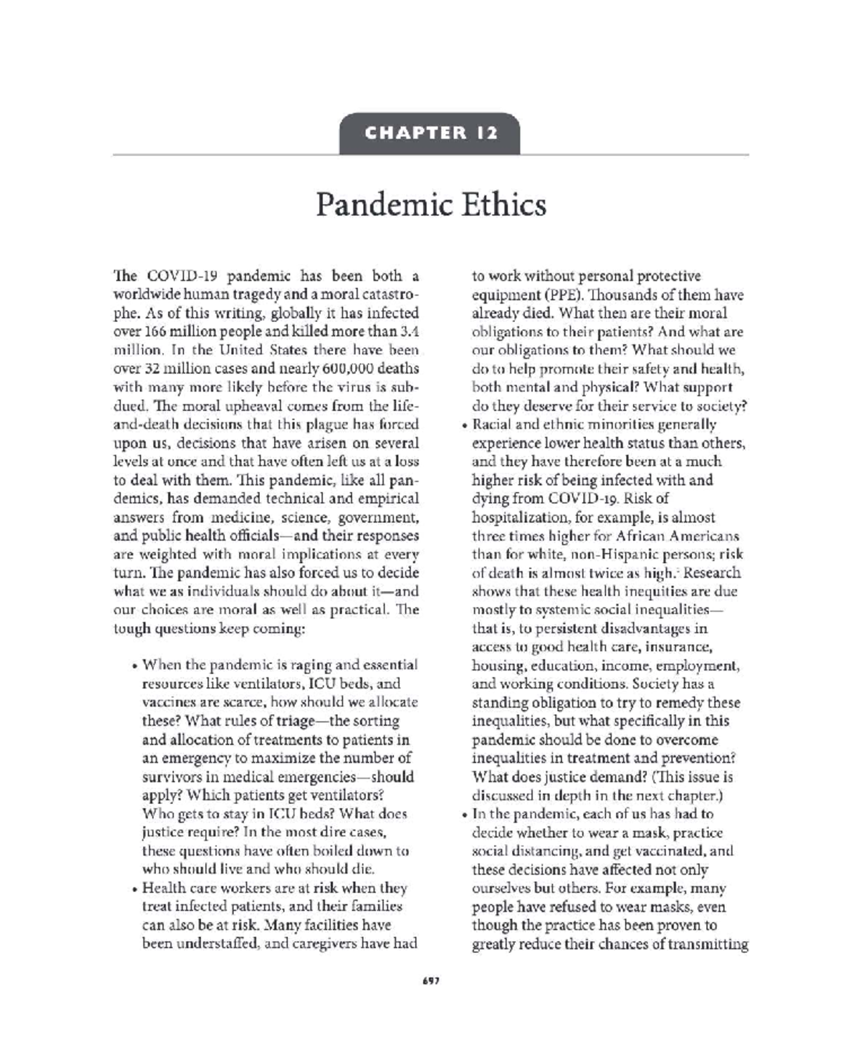 Bioethics: Principles, Issues, and Cases - PHIL 140 H2 Lecture Notes ...