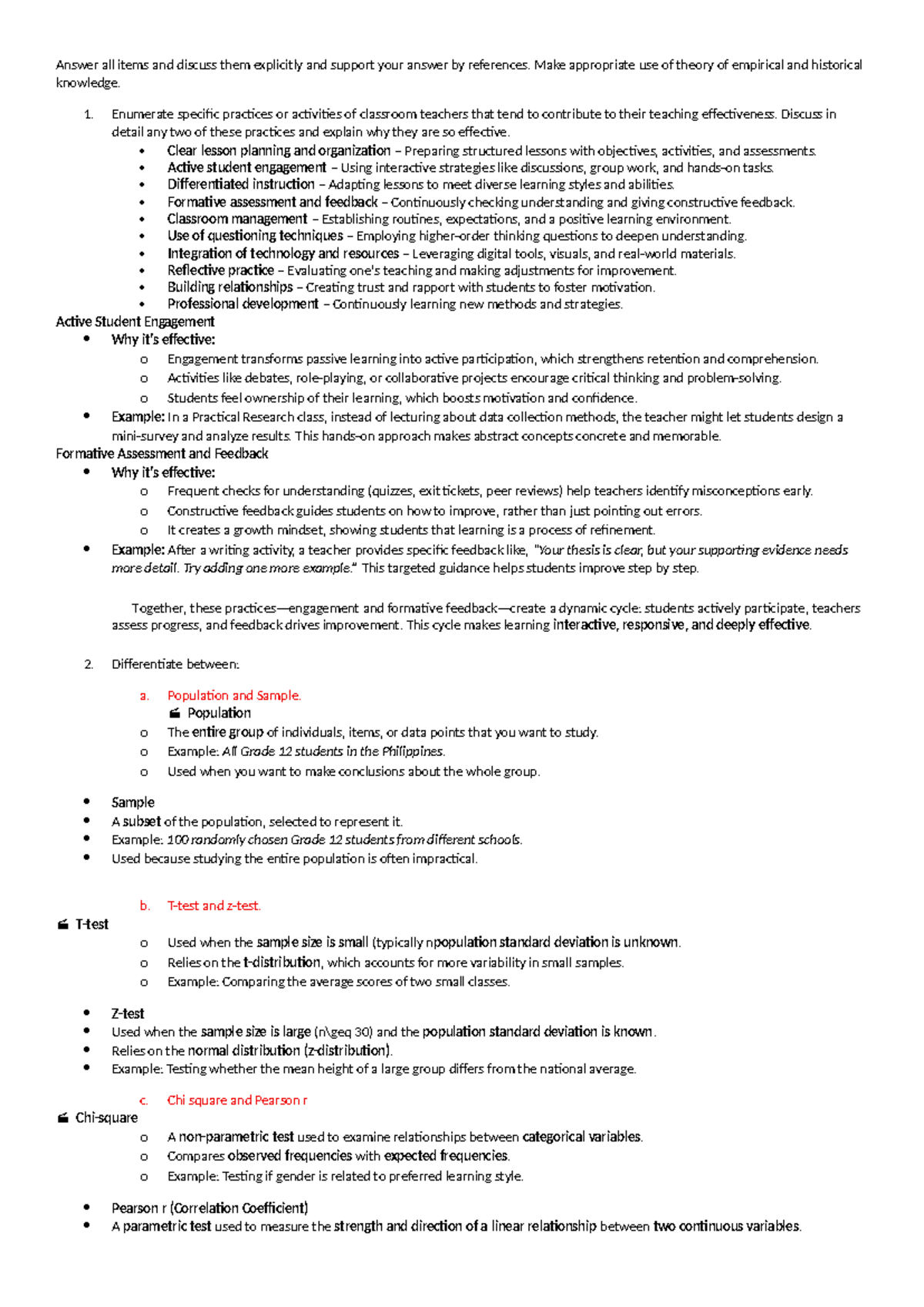 Comprehensive Examination in English: Sample Questions and Guidelines ...