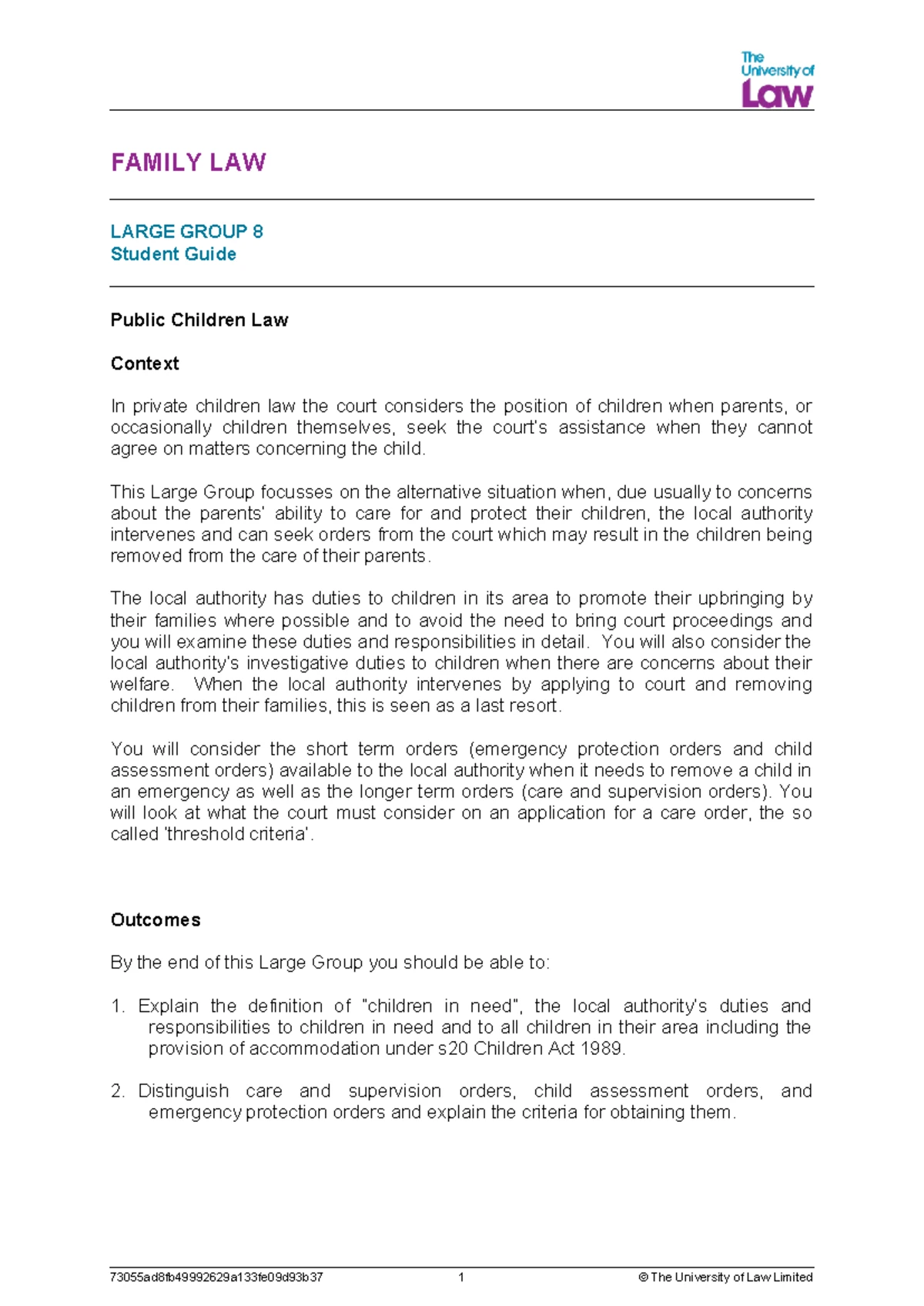 2425 eu lg08 ce01 student guide - EU LAW LARGE GROUP 8 Student Guide EU ...