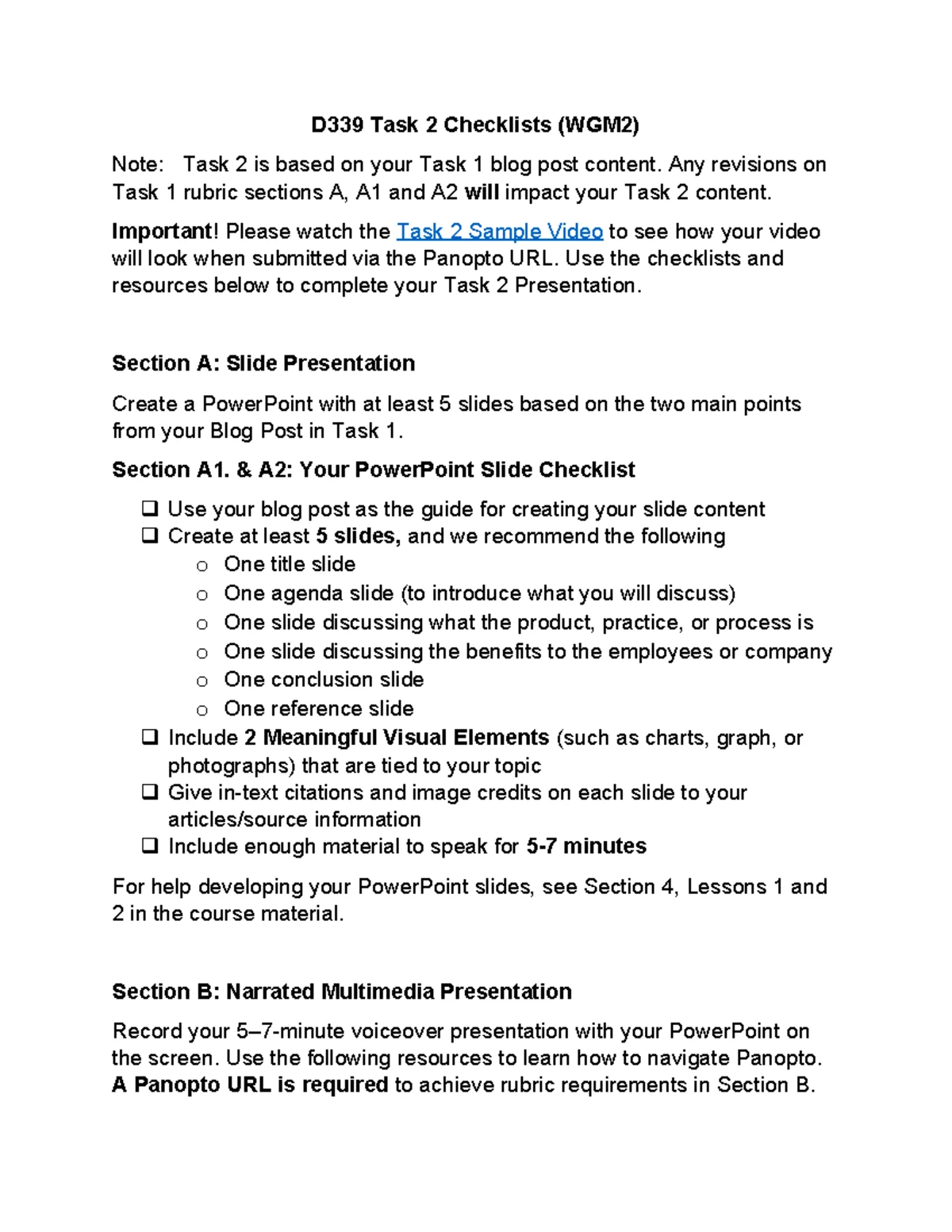 D339 Task 2: Meeting Communication and Effectiveness Analysis - Studocu