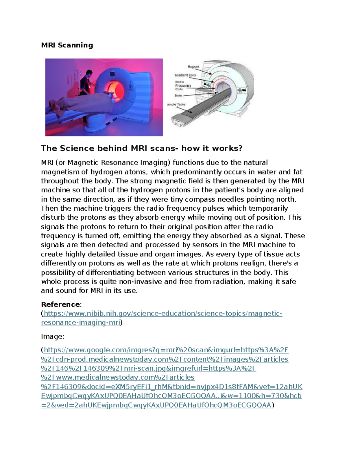 Unit 21 Aim A - Understanding Non-Ionising Medical Imaging Techniques ...