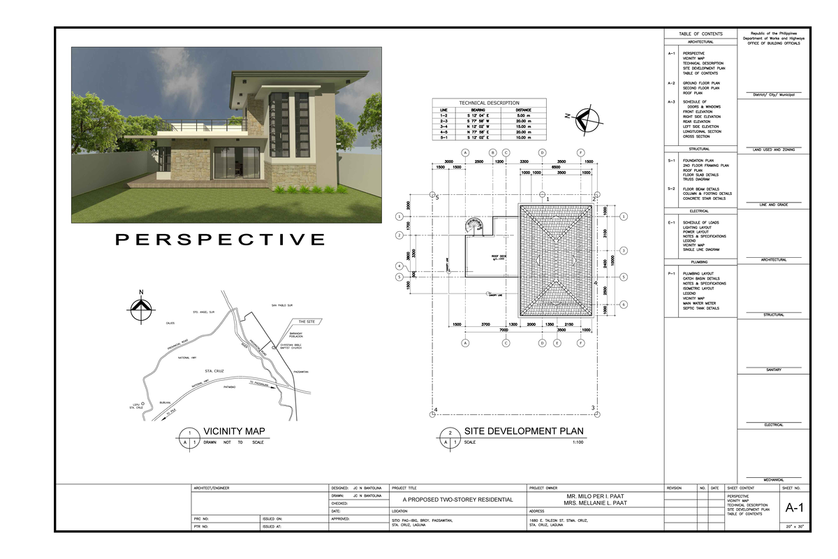 Technical Description and Floor Plans for Proposed Residential Project ...