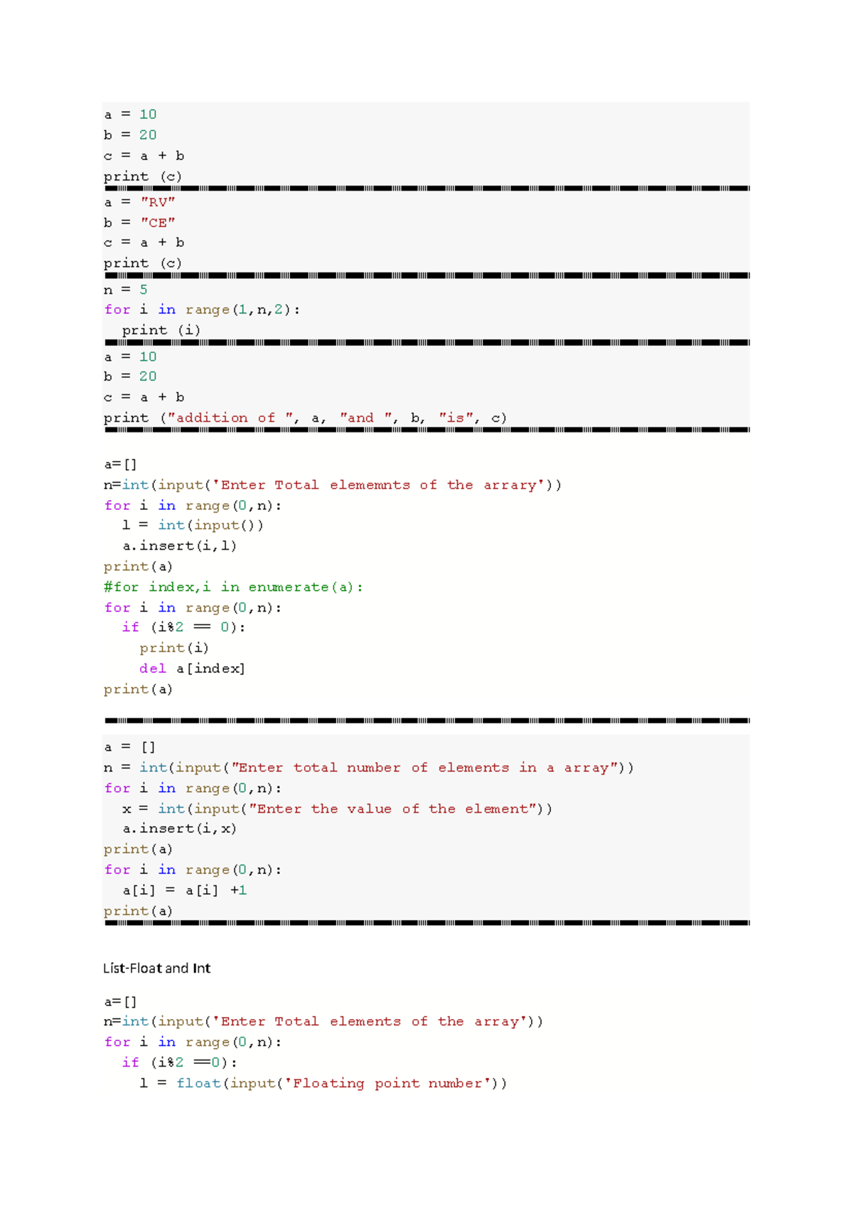 Python Programming Scripts: Key Concepts and Examples - Studocu