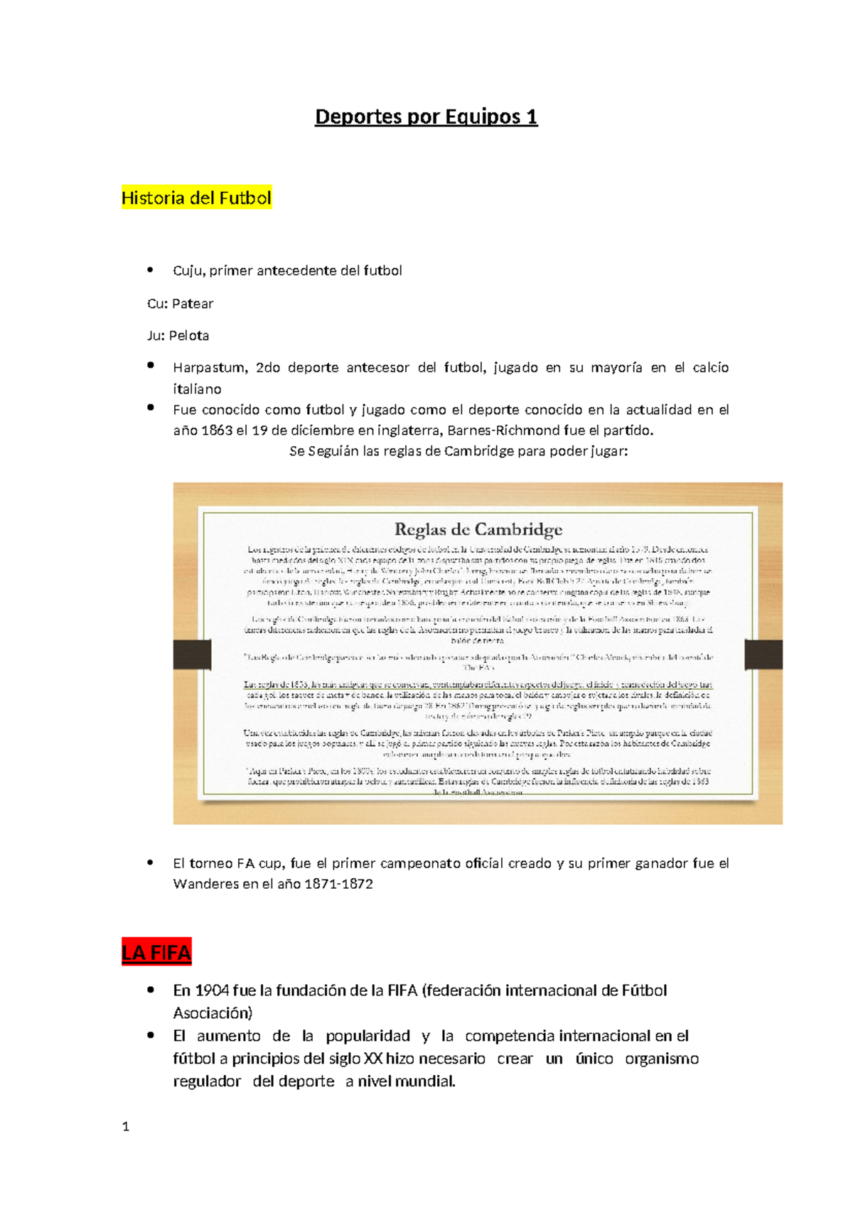 Deportes por Equipo 1: Historia y Evolución del Fútbol en Argentina - Document Preview