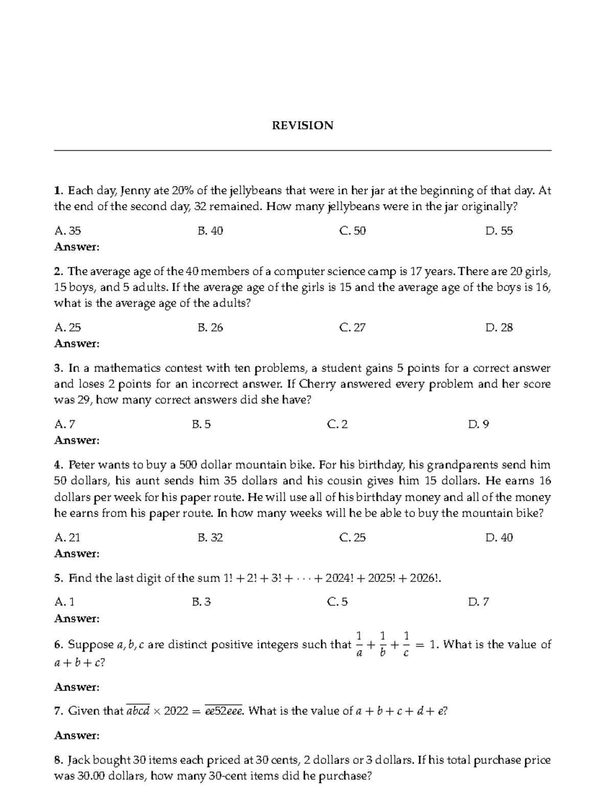 P5 11 04 2026 - IMSO 2026 Practice Problems and Solutions - Studocu