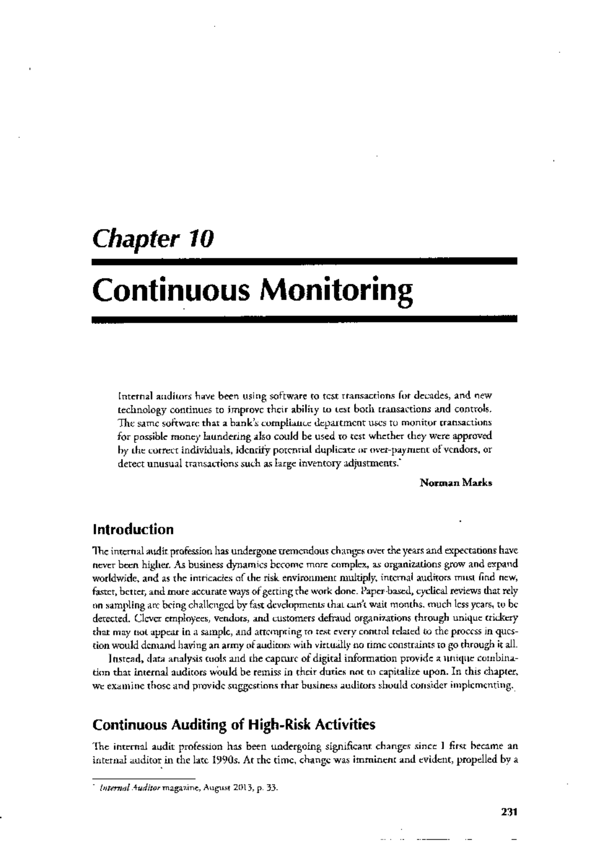 Chapter 10: Continuous Monitoring Techniques and Strategies - Studocu