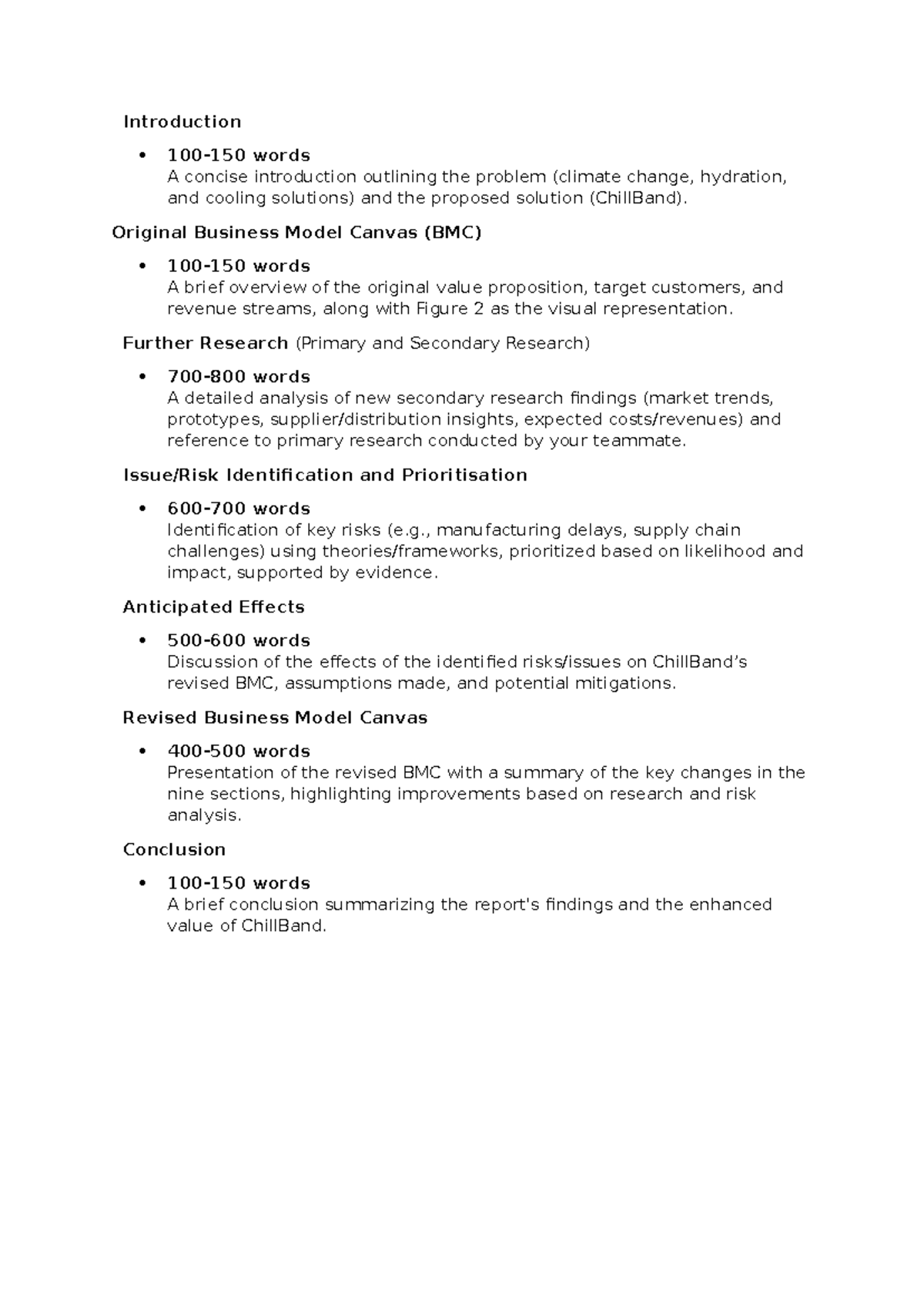 A3 Suggest Word Count - Introduction 100-150 words A concise ...