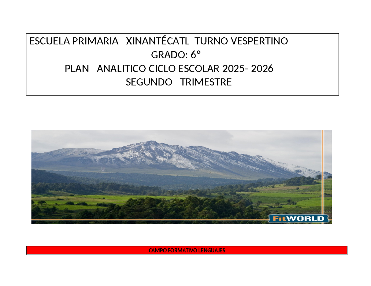 Planeación de Proyectos Comunitarios 6º Grado - Ciclo Escolar 2026 ...