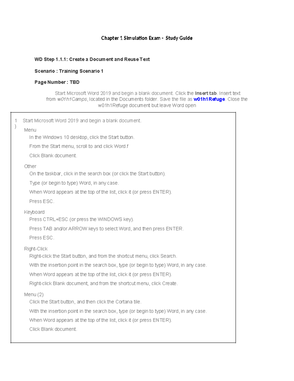 Chapter 1 Simulation Exam Study Guide (Course Code: TBD) - Studocu