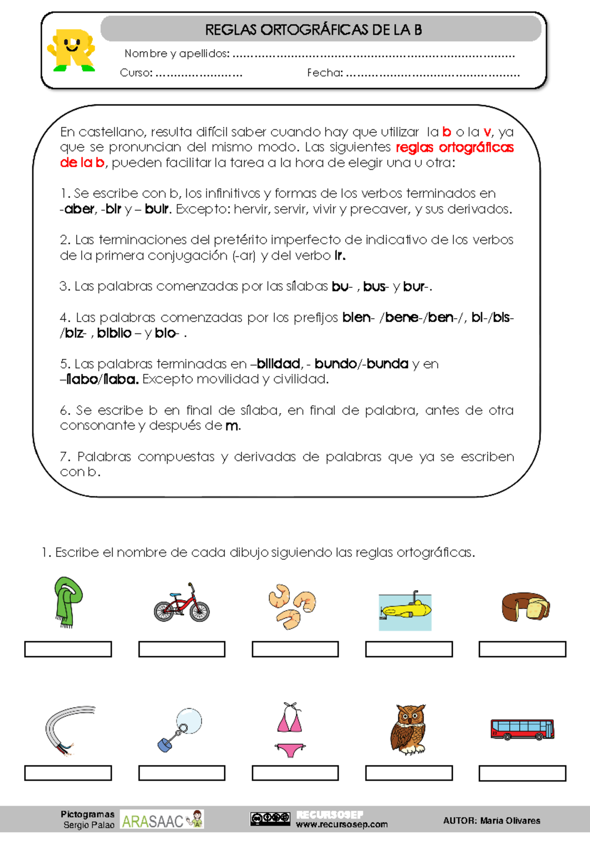 Cuadernillo de Reglas Ortográficas: B, V, G, J, H, M, N, C-Z - Document Preview