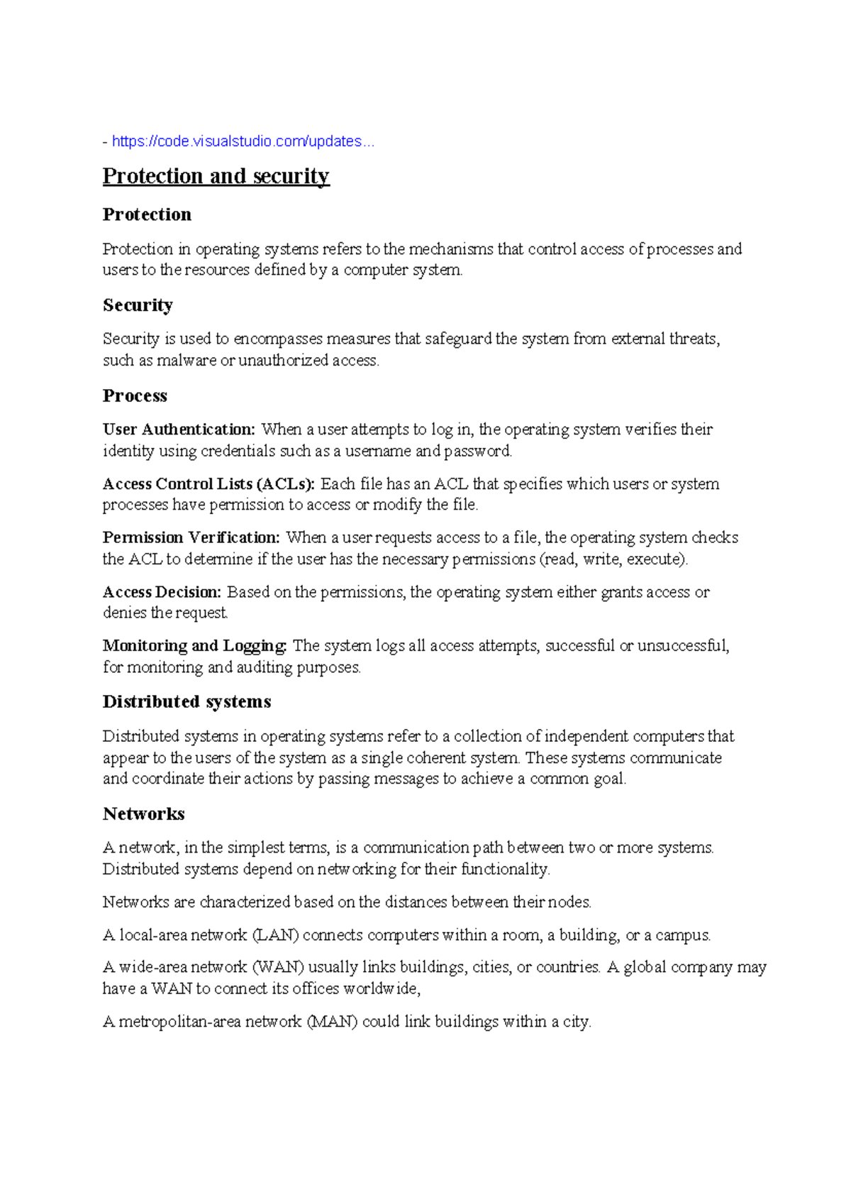 Unit 1 - OS Privacy & Security: Protection, Networks & Environments ...