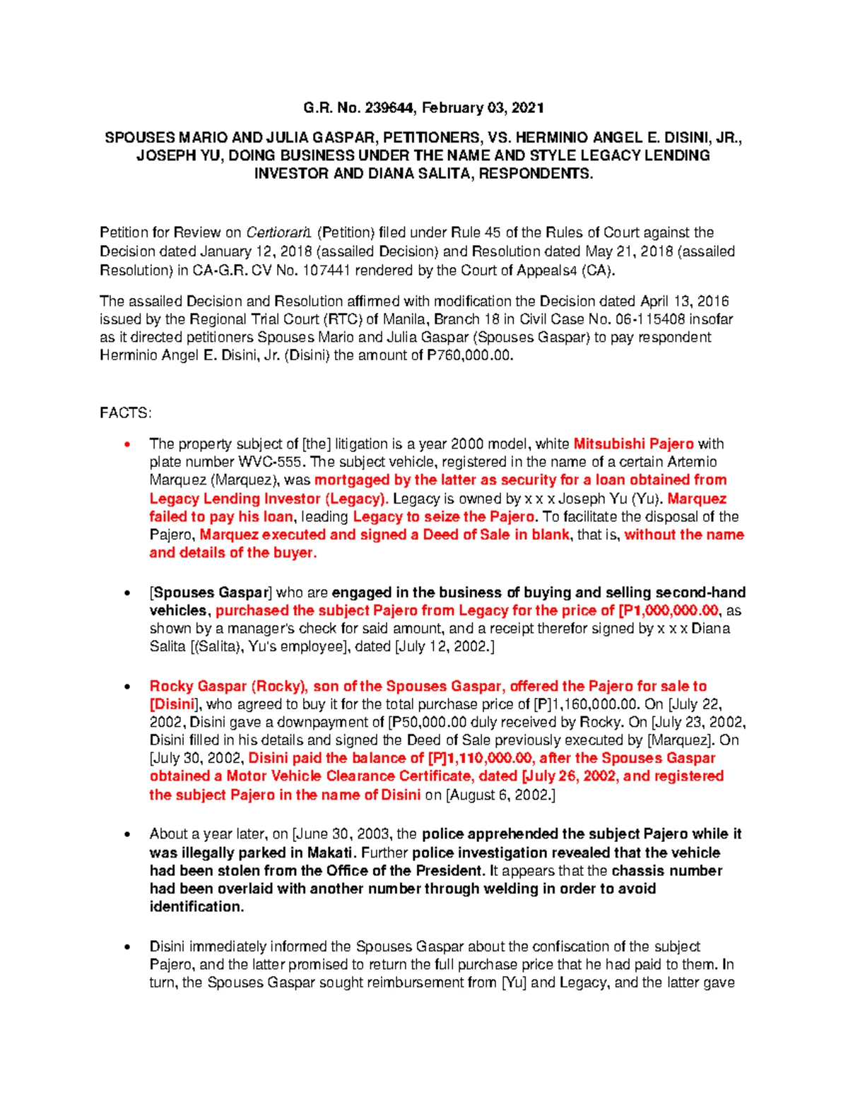 BCDA vs. CIR: Exemption from Docket Fees for Gov't Instrumentalities ...