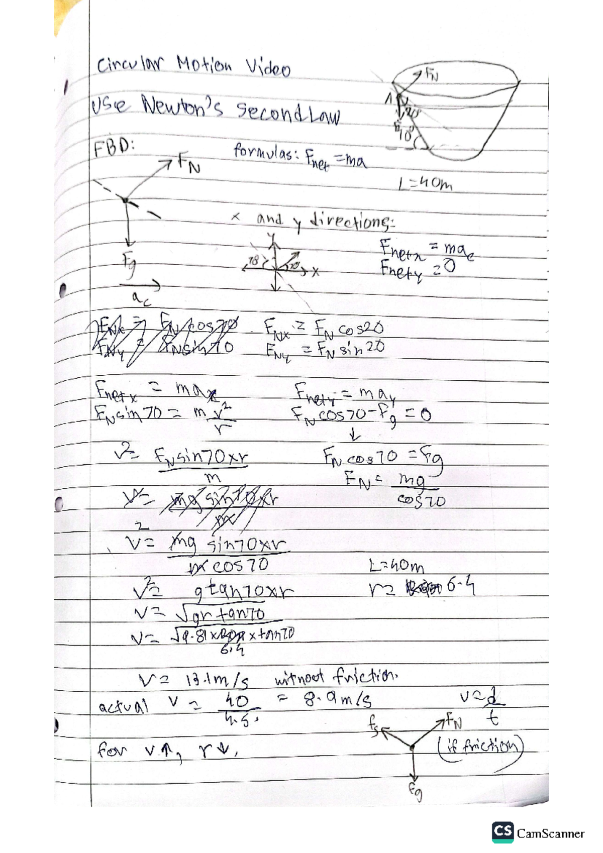 Try your own circular motion - PHYS2001 - circular Motion Video FN use ...