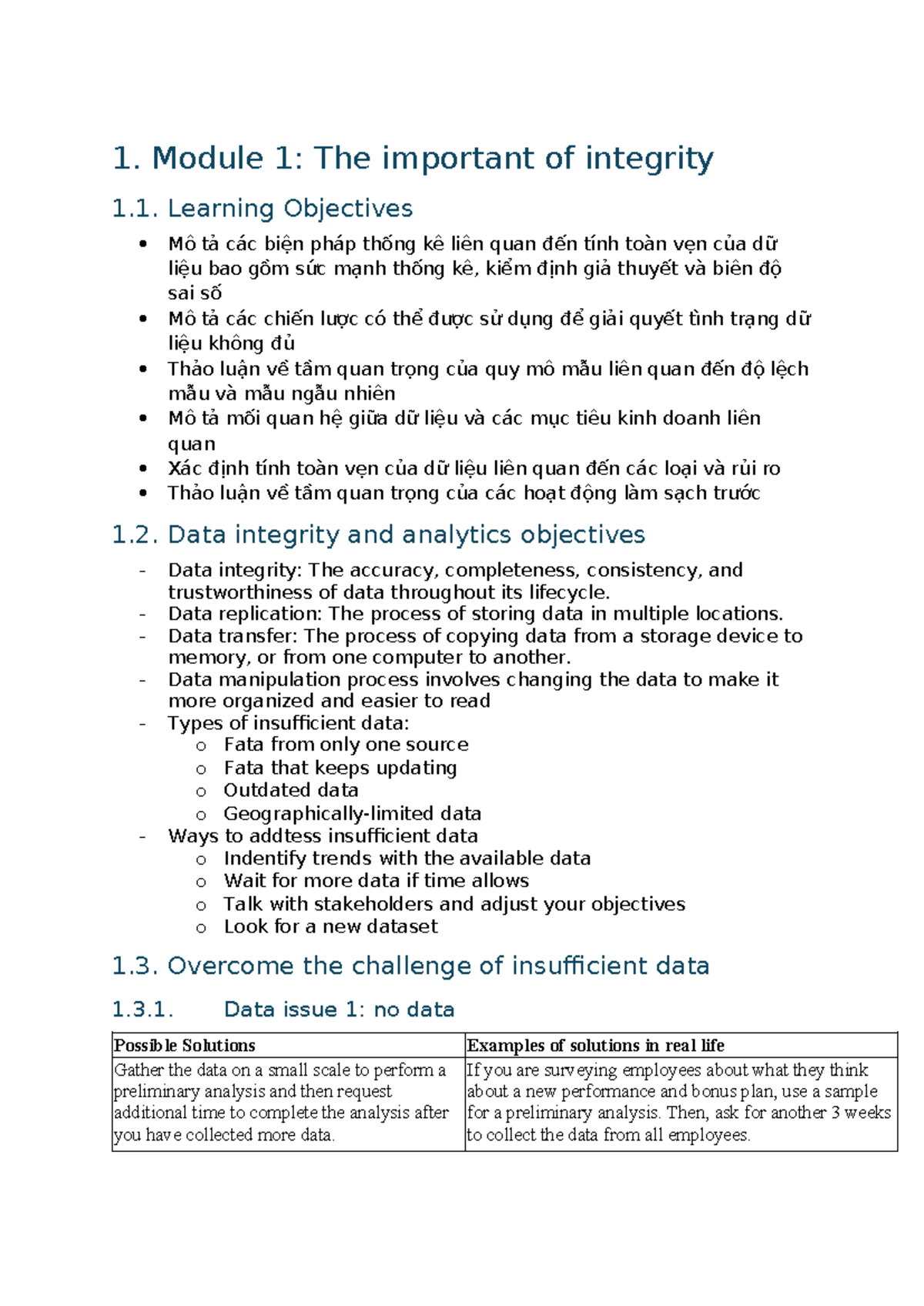Course 4 - Final Exam Notes on Data Integrity and Statistical Analysis ...