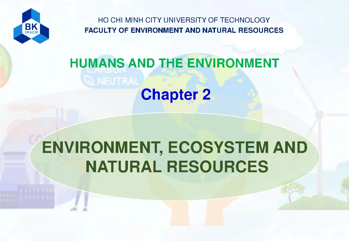 HCMUT HUMANS AND ENVIRONMENT Chapter 1: Human Development Process - Studocu