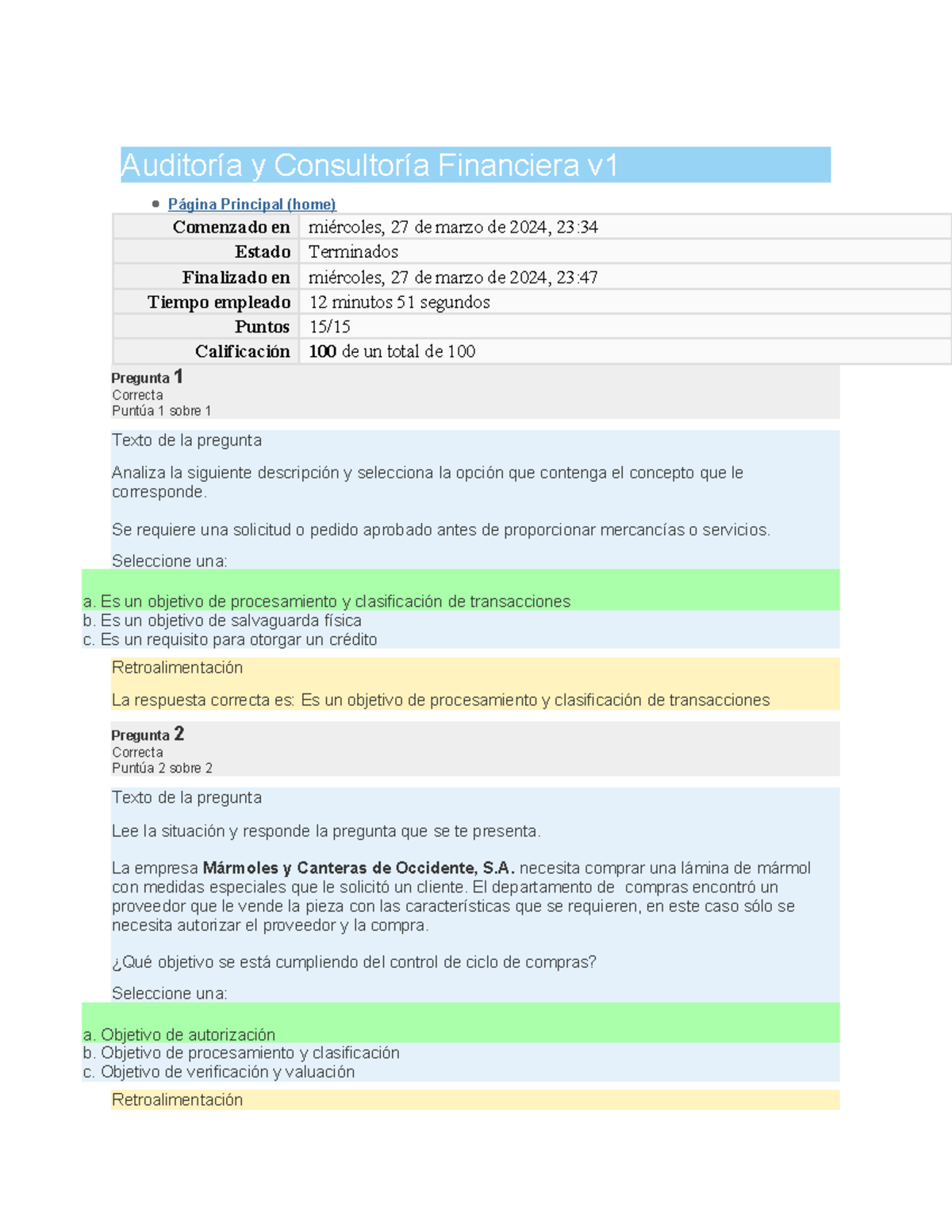 EA6. Análisis del Ciclo de Compras y Ventas en Auditoría Financiera ...