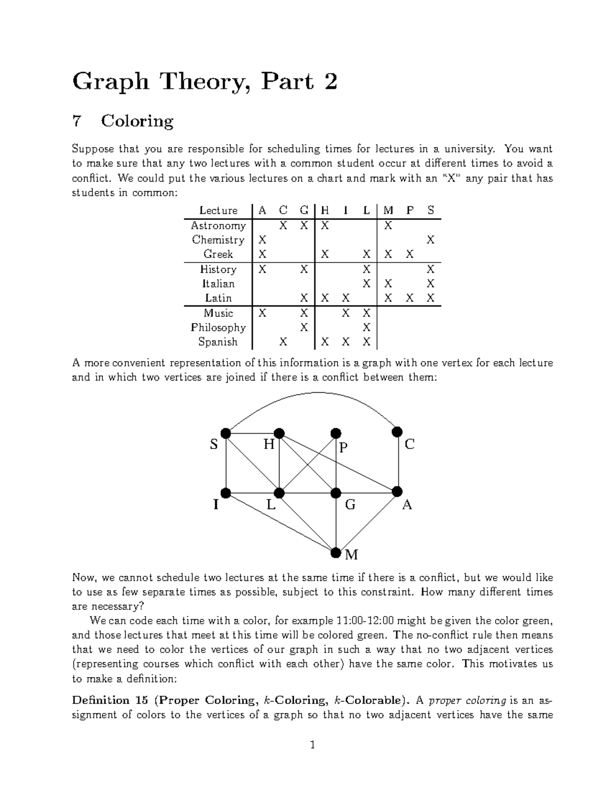 Graph Theory (MATH 301) - Project Notes on Graph Coloring Problems ...