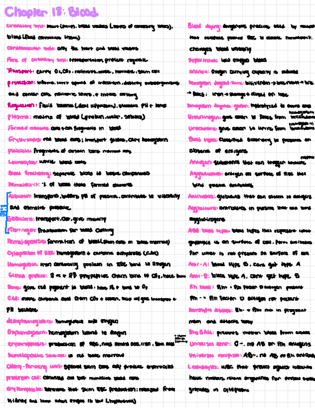 Chapter 18: Blood - Circulatory System Overview - Studocu
