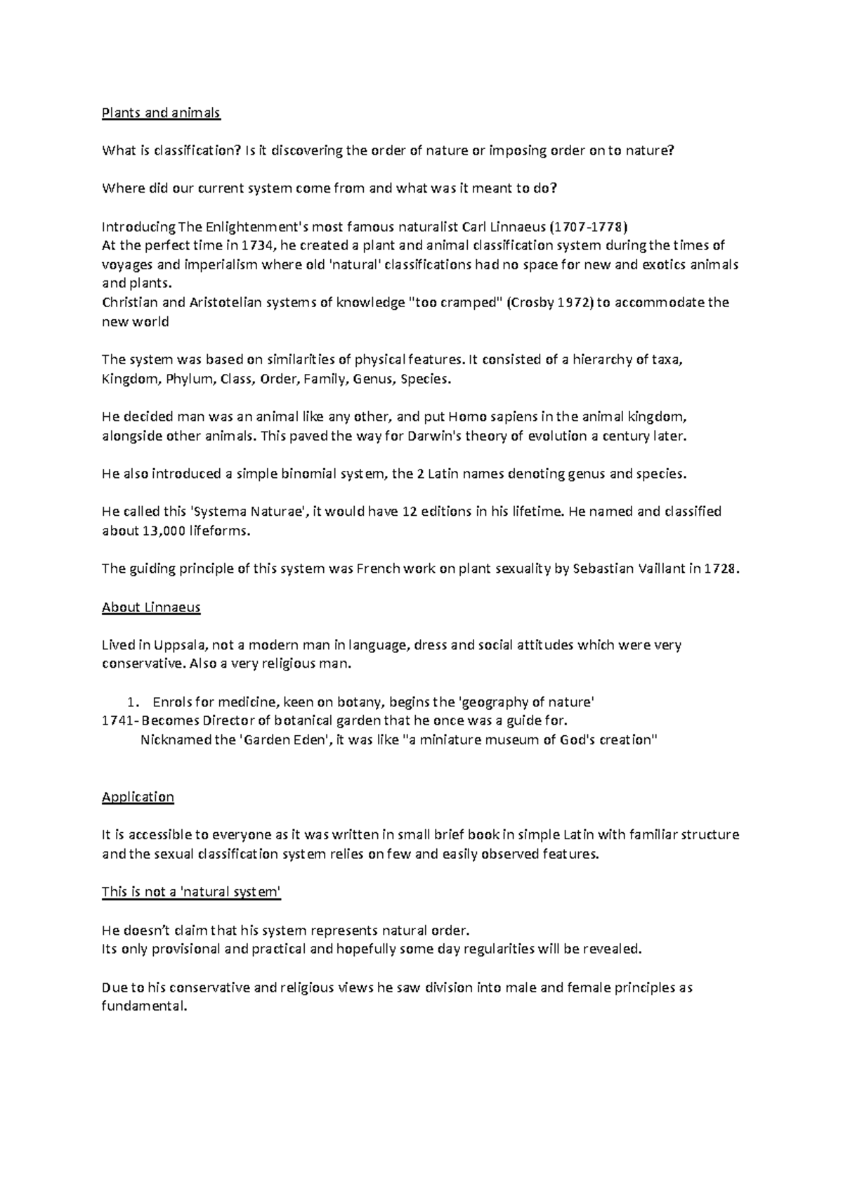 Biological Classification - Plants and animals What is classification ...