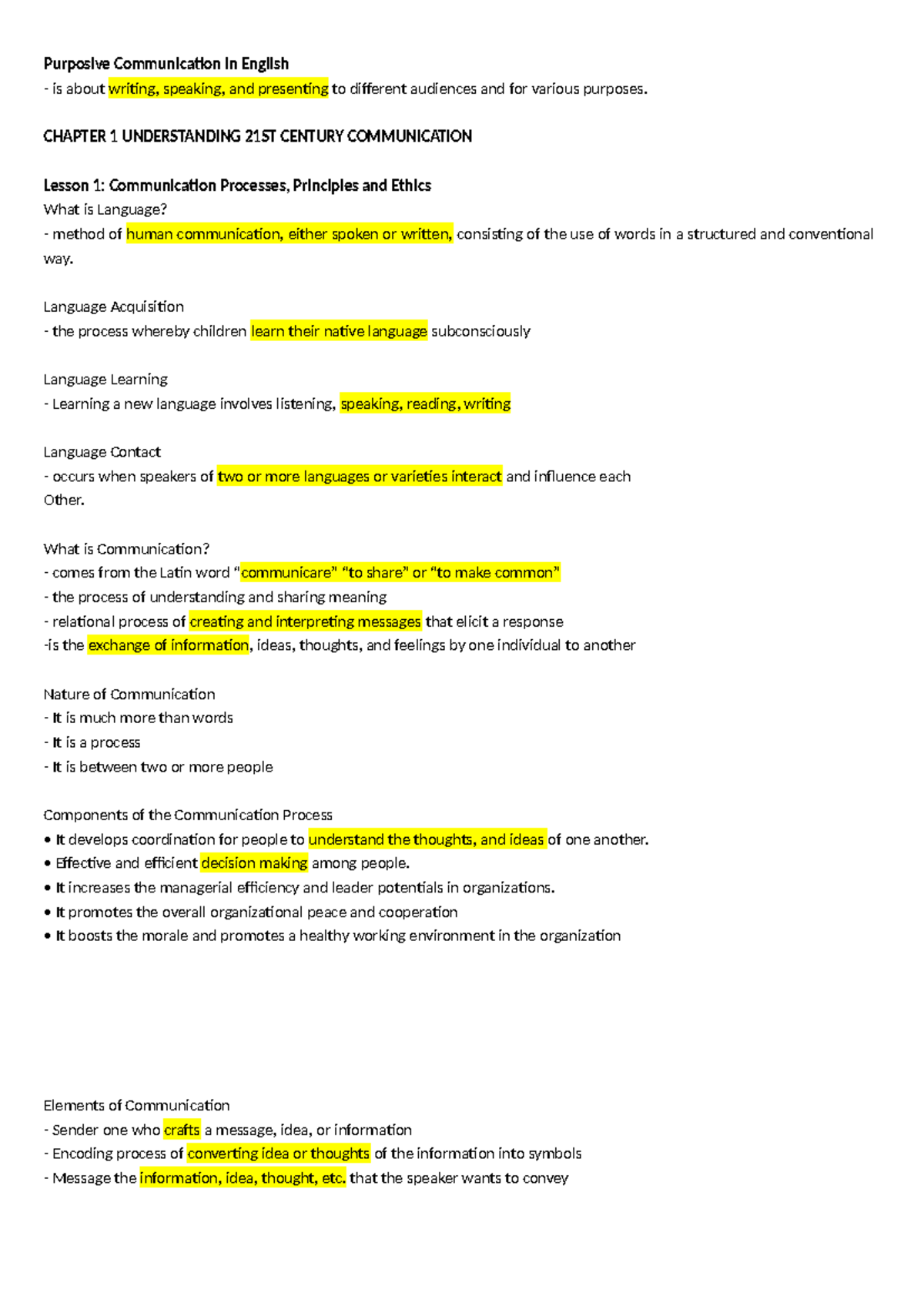 Purposive Communication in English: Effective Strategies and Practices ...