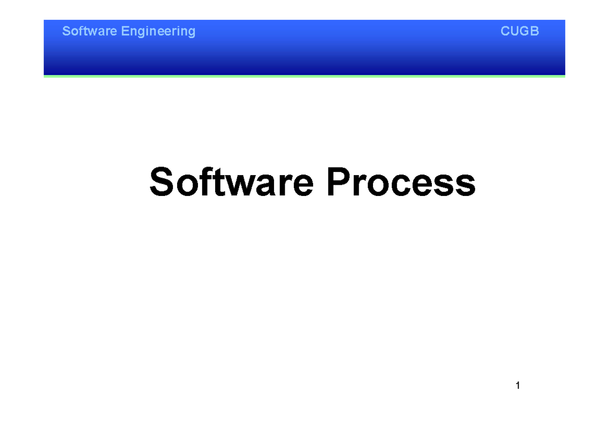 Software Process Information - 科研实用软件 Scientific Software - Studocu