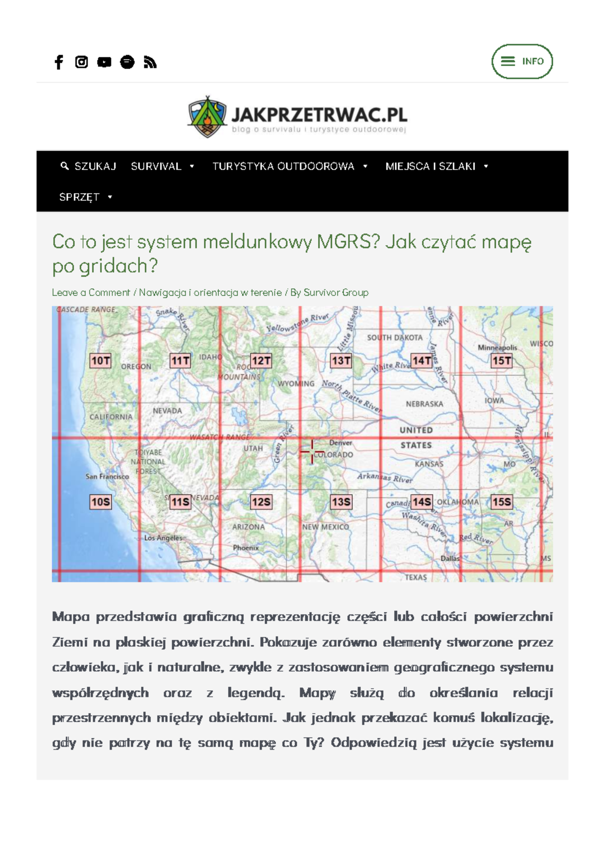Co to jest system meldunkowy MGRS? Jak czytać mapę po gridach? - Studocu