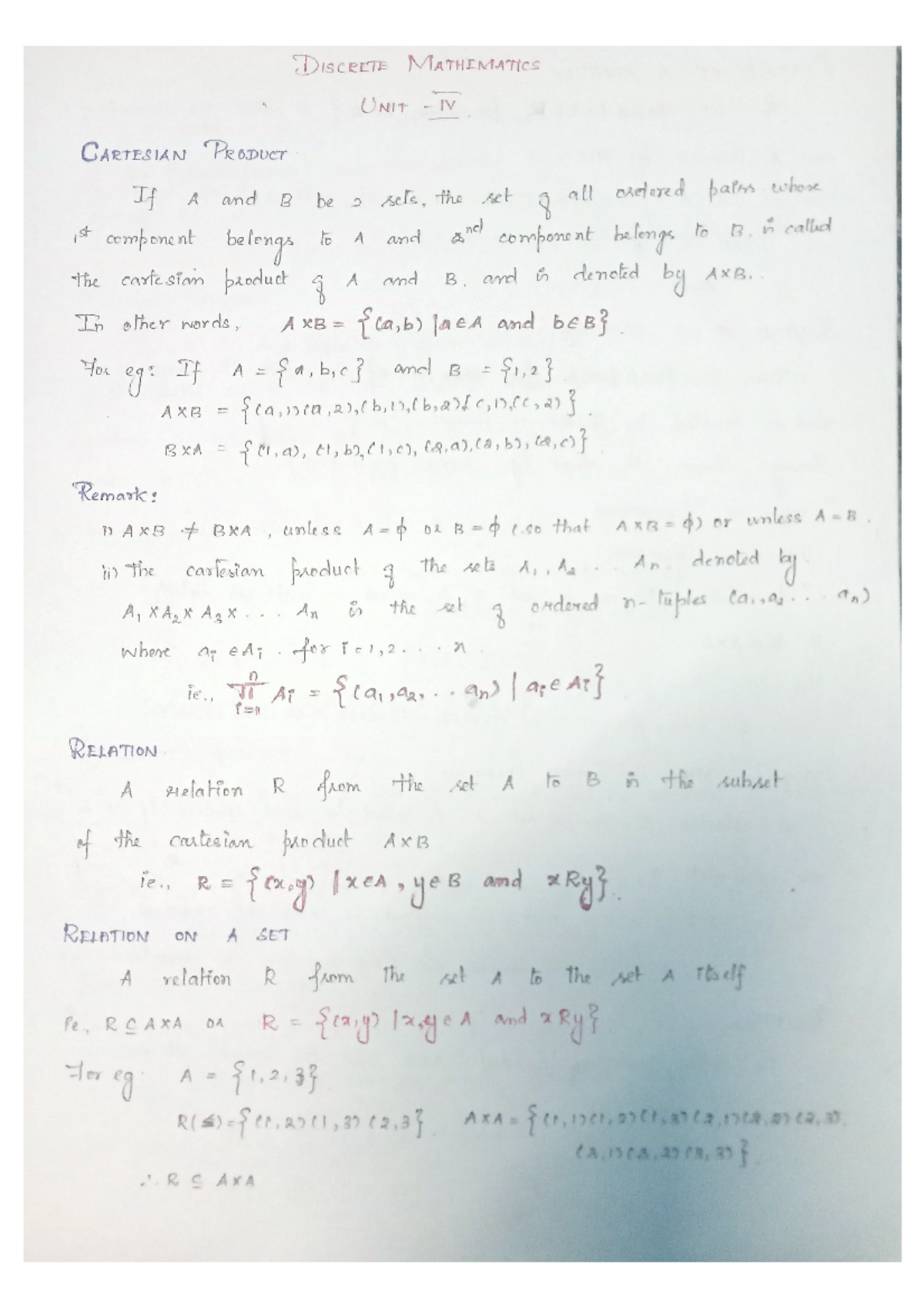 Generating Functions in Discrete Math: Cartesian Product & Relations ...