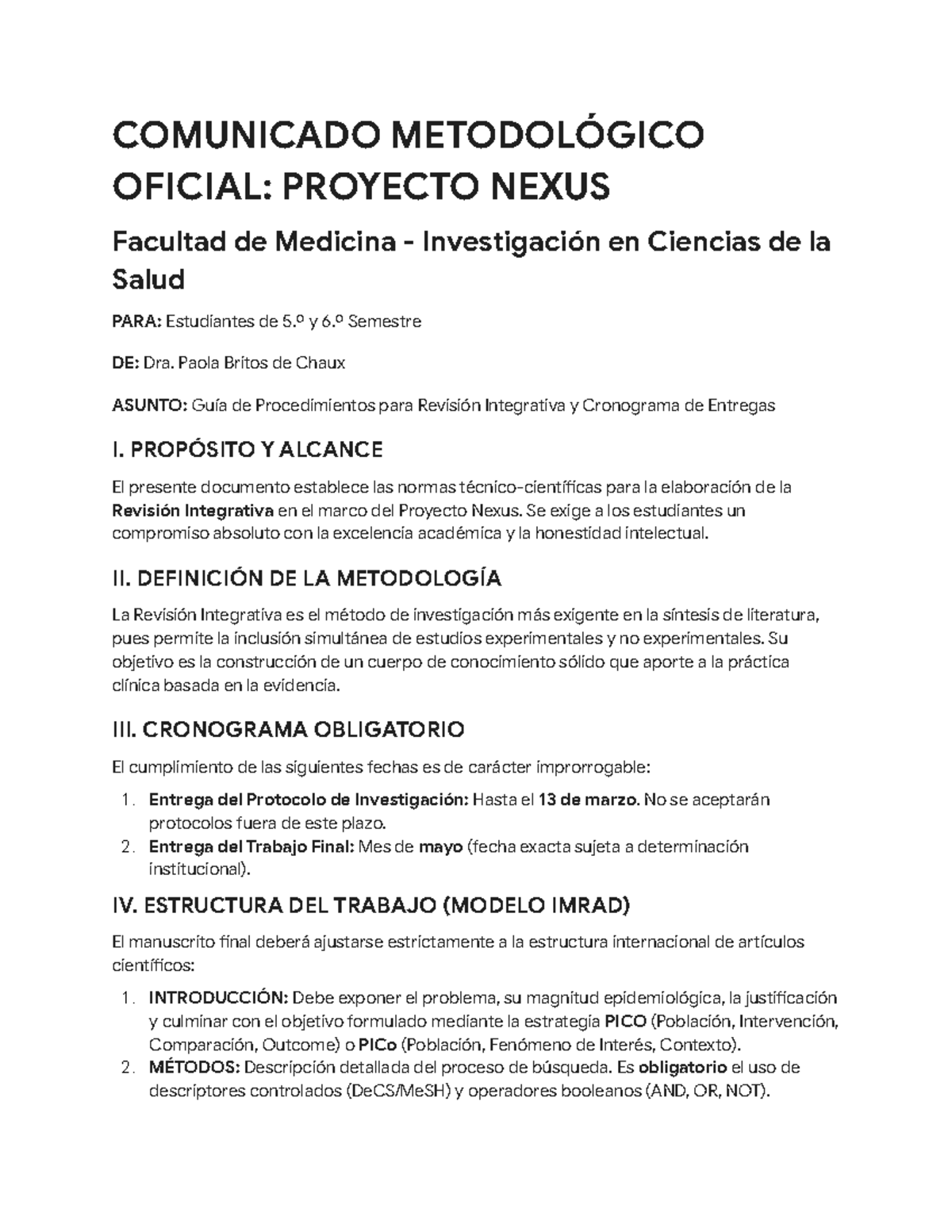 Guía Metodológica para la Revisión Integrativa - Proyecto Nexus - Studocu