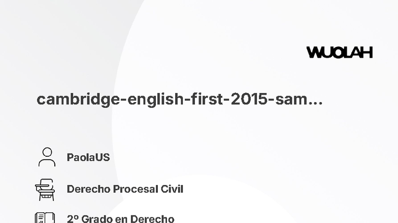 Examen B2 Cambridge: Reading and Use of English Sample Test - Studocu