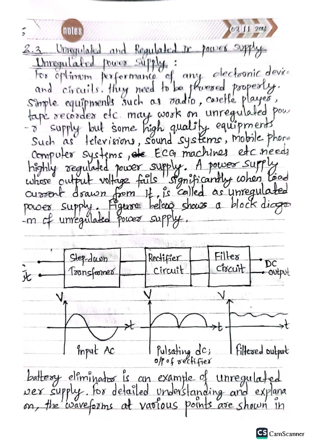 S 03 J1 208: Electronics 2 - Final Exam Notes on Circuits and Systems ...