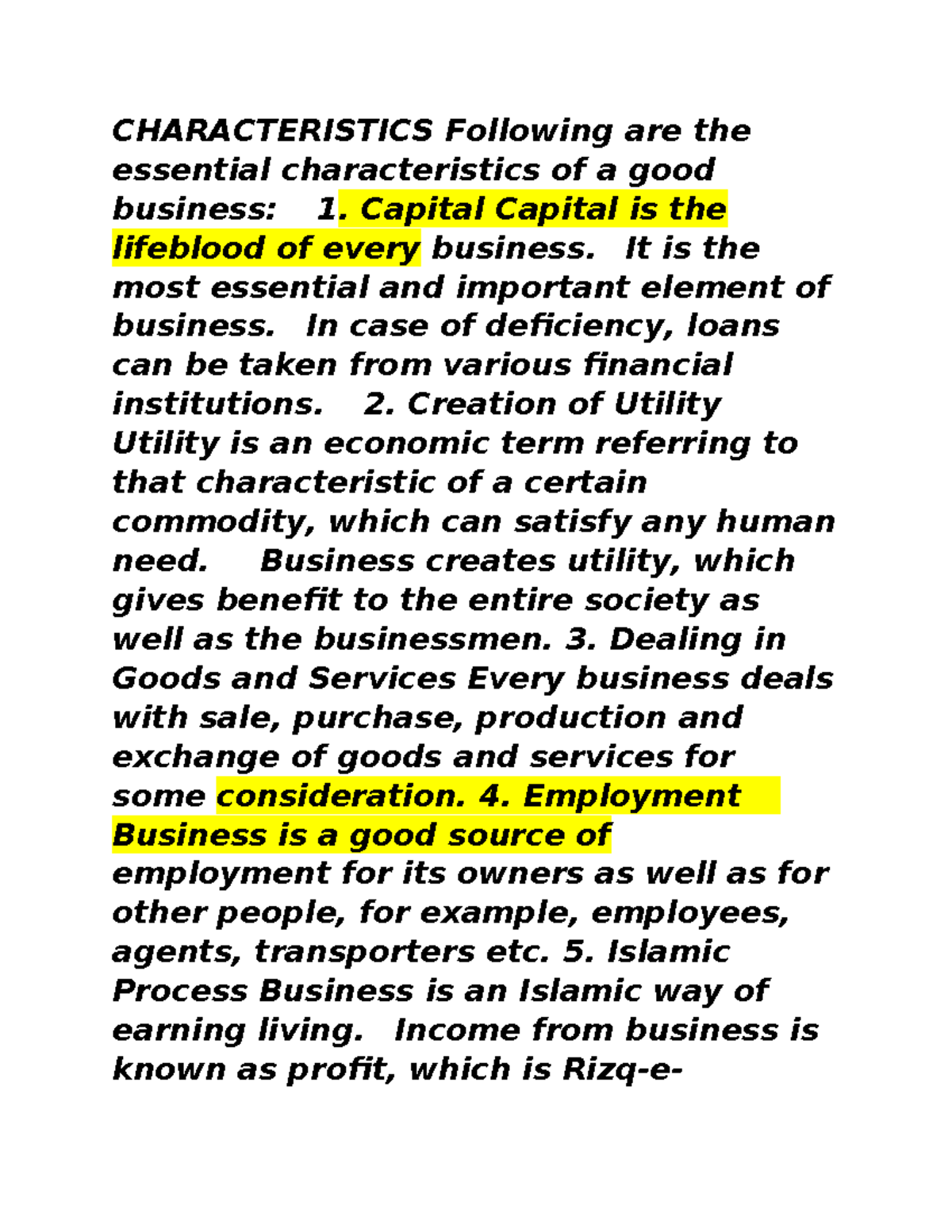 Characteristics of a Good Business: Key Elements for Success (4 ...