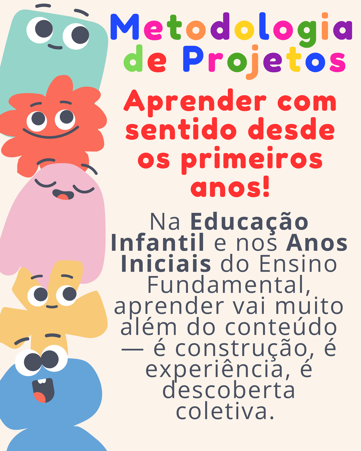 Metodologia de Projetos na Educação Infantil e Anos Iniciais - Studocu