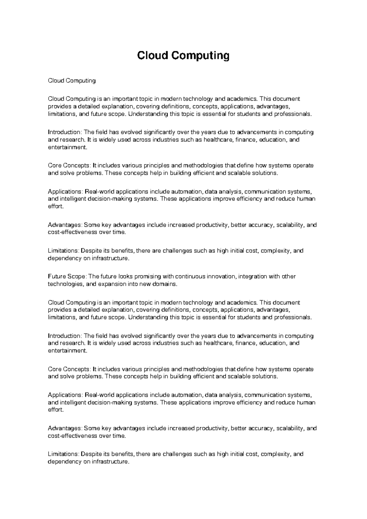Cloud Computing Overview: Concepts, Applications, and Future Scope ...
