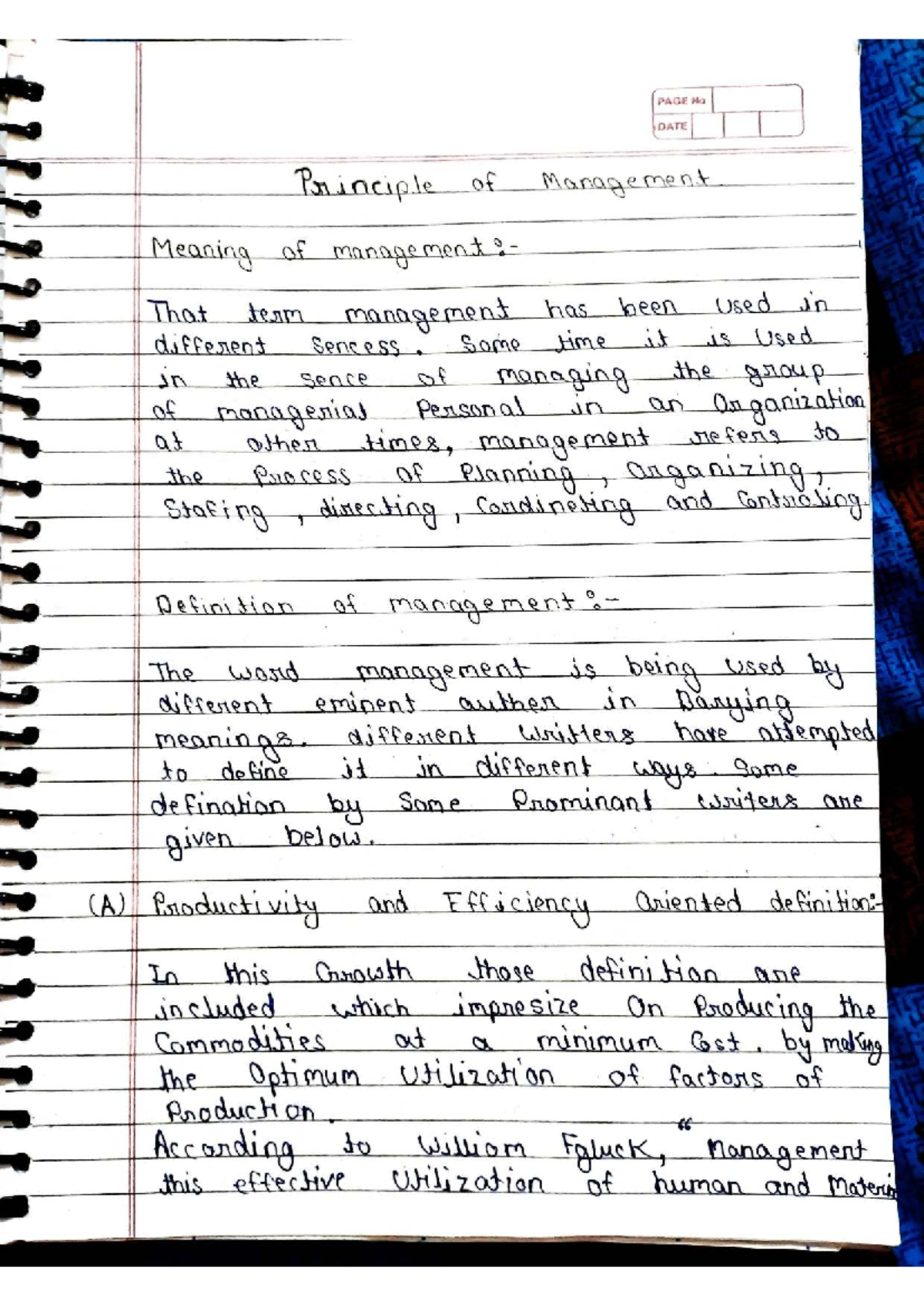 Principles of Management: Comprehensive Study Notes - Studocu