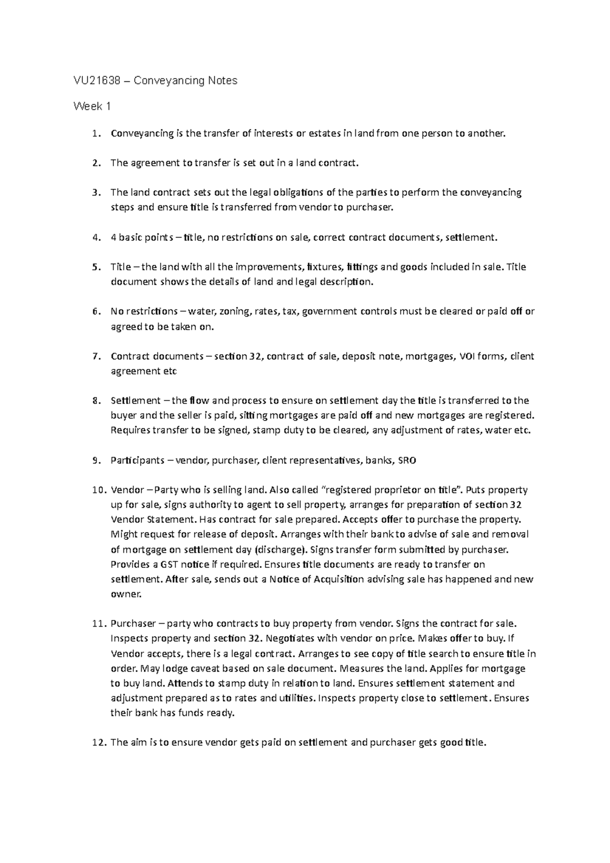 VU21638 Conveyancing Notes 2020 ADLP - VU21638 – Conveyancing Notes ...